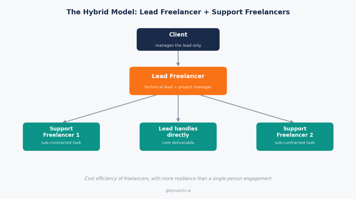"hybrid freelancer team software development model"